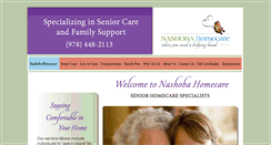 Desktop Screenshot of nashobahomecare.com
